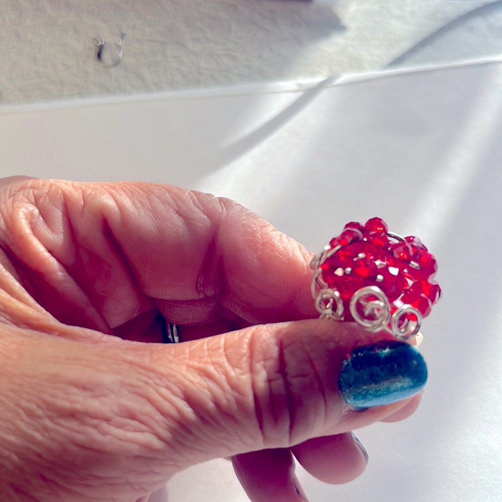 Beautiful ring color red